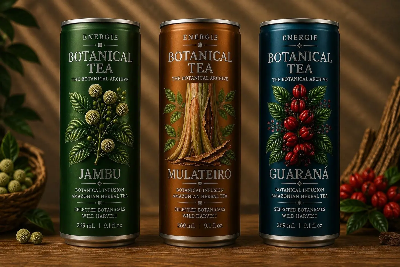 Botanical Tea — three cans